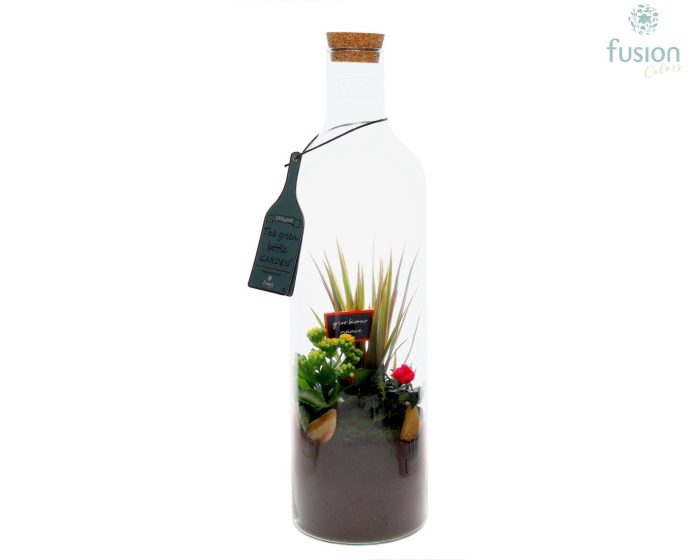 Green Bottle Fles Large Grootmoederdag met Arrangement, D 15