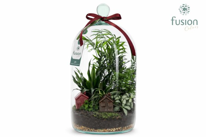 Green BottleNovella Large met arrangement, D 19