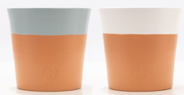 P&PURE Terra cotta: 54 trays x 6 (4 blue grey/2 white), D 13
