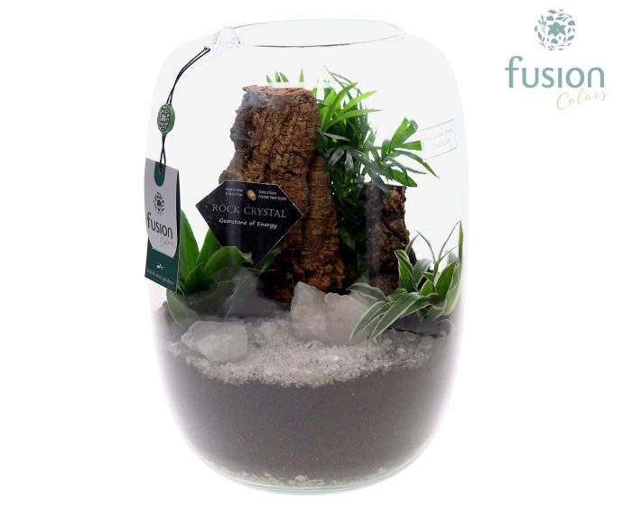 Green Bottle Isabella XLarge Edelstenen met arrangement, D 25