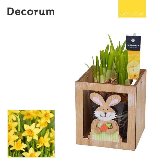 Narcis Woodcarving Easter HL12735 [YELLOW], D 10